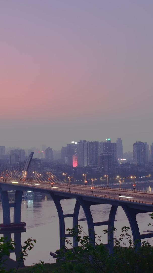 长江一桥夜景延迟夜景视频的预览图