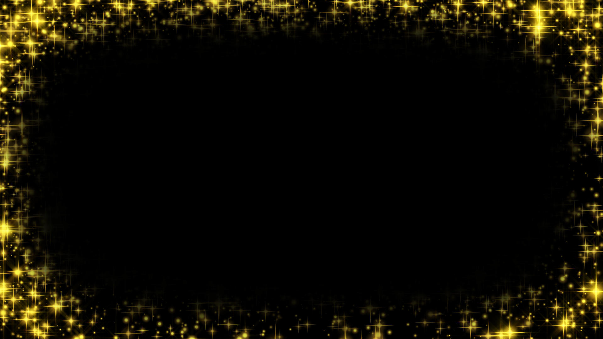 金色光斑星光粒子边框修饰动画视频的预览图