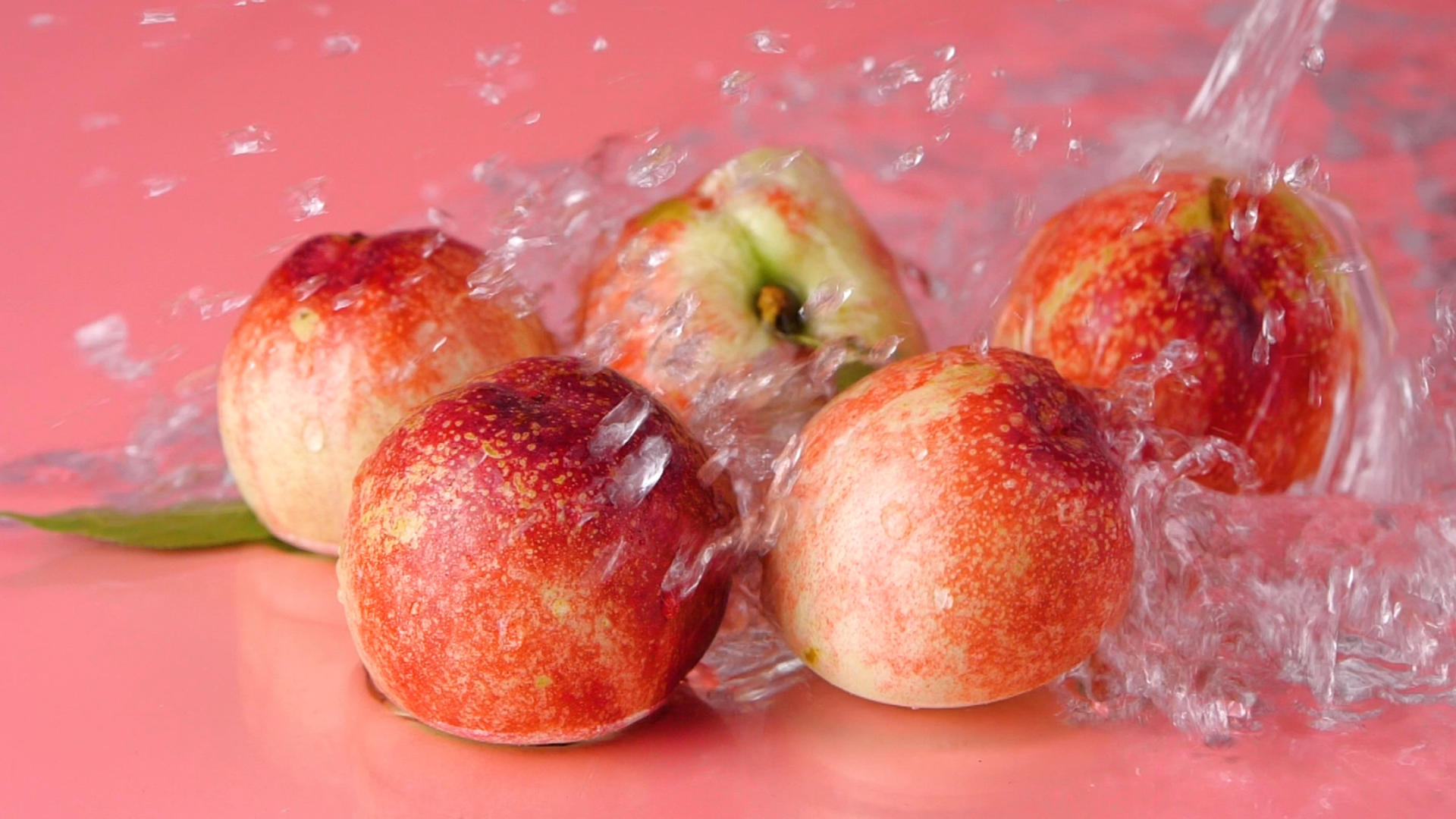 升格油桃水果桃子视频的预览图