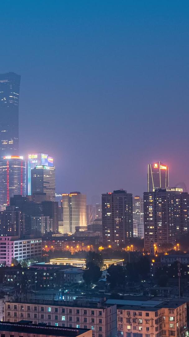 北京国贸夜景车流延迟视频的预览图