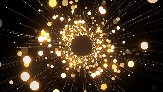 金色星空粒子背景视频的预览图