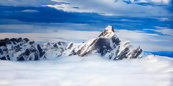 阿尔卑斯山脉位于意大利瑞士的边界视频的预览图
