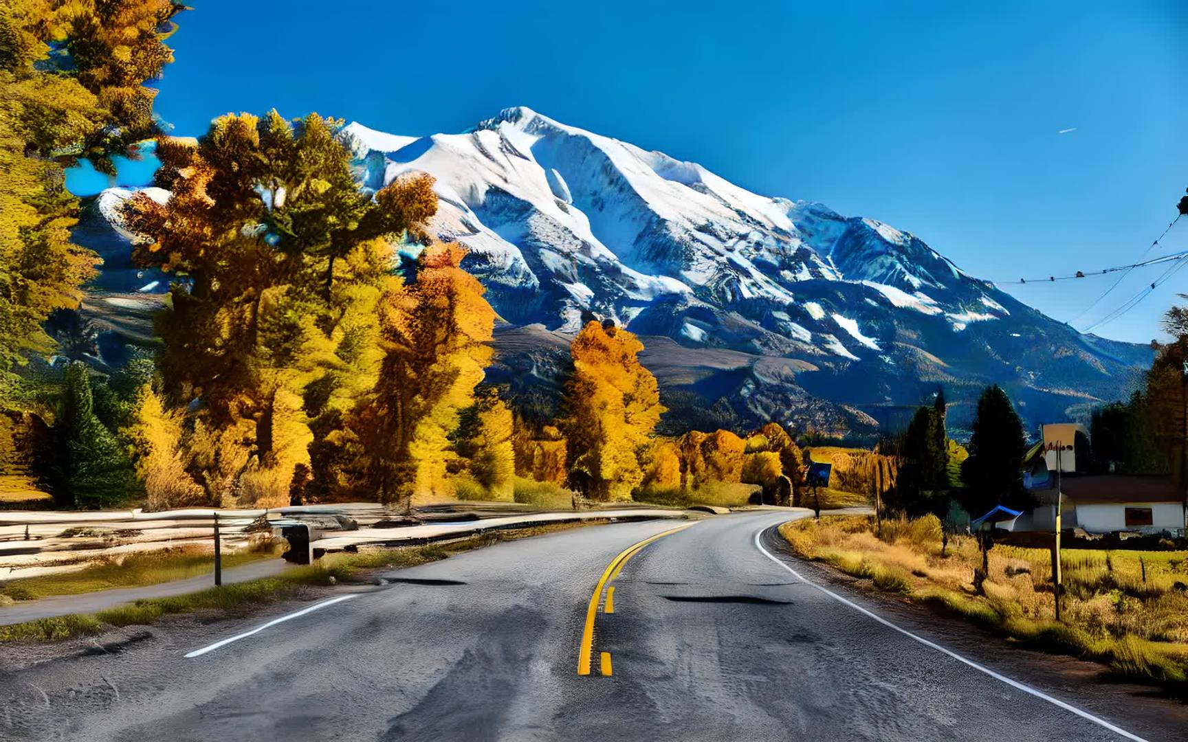 美国索普里斯山风光明媚的科罗拉多州洛基山脉秋天视频的预览图