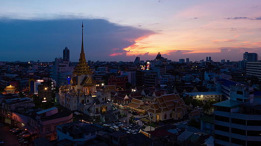 晚上在泰国曼谷的夜景视频的预览图