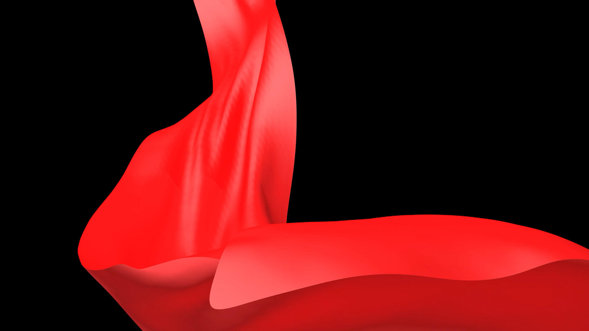 红绸布转场三维动画视频的预览图