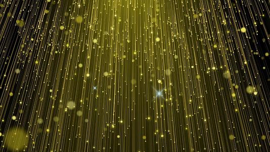 金色大气光线粒子流星动态视频元素视频的预览图