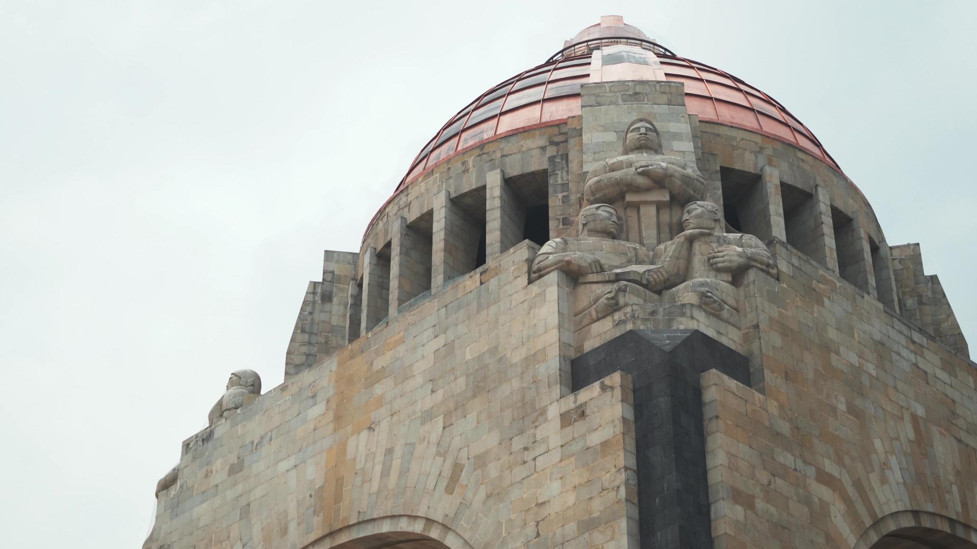 墨西哥城碑雕像视频的预览图