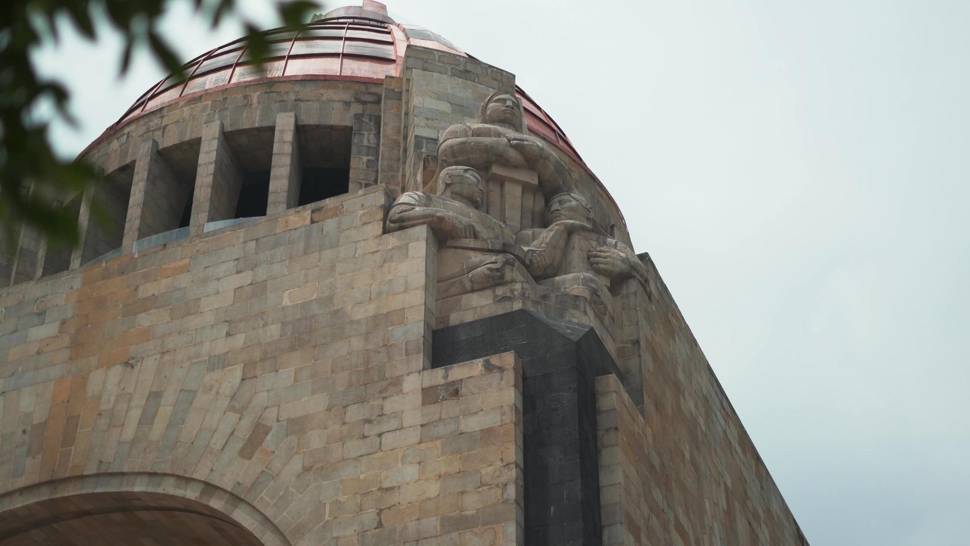 墨西哥城碑的雕像视频的预览图