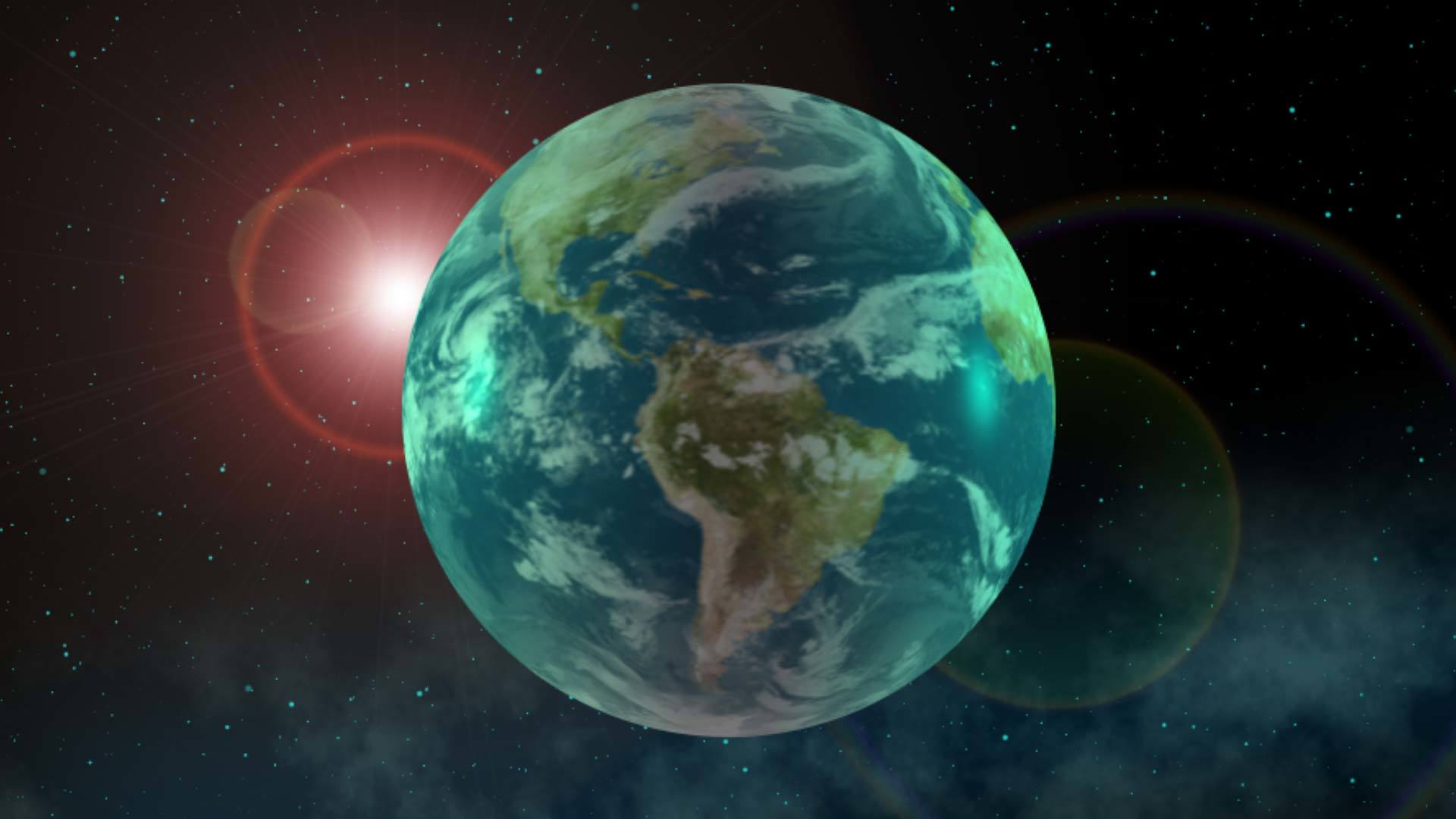 转动中的科技地球背景视频的预览图