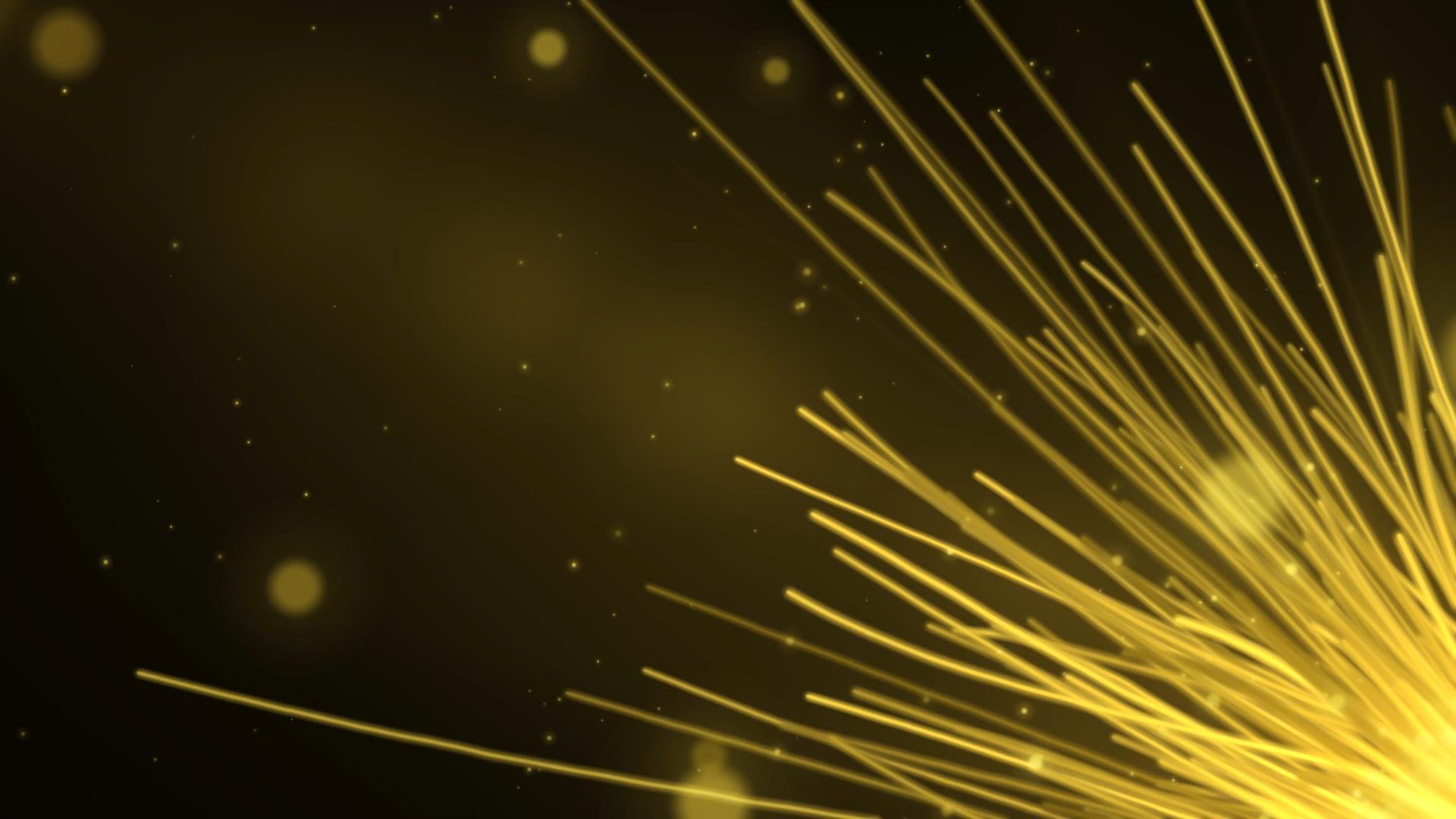 金色大气粒子线条延伸动态视频元素视频的预览图