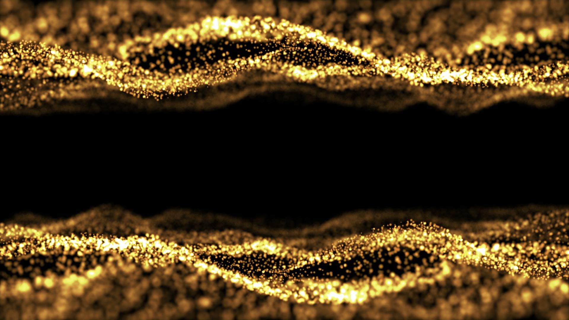 震撼金色粒子背景视频的预览图