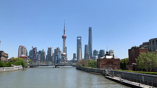 上海外滩城市建筑风光延时视频的预览图