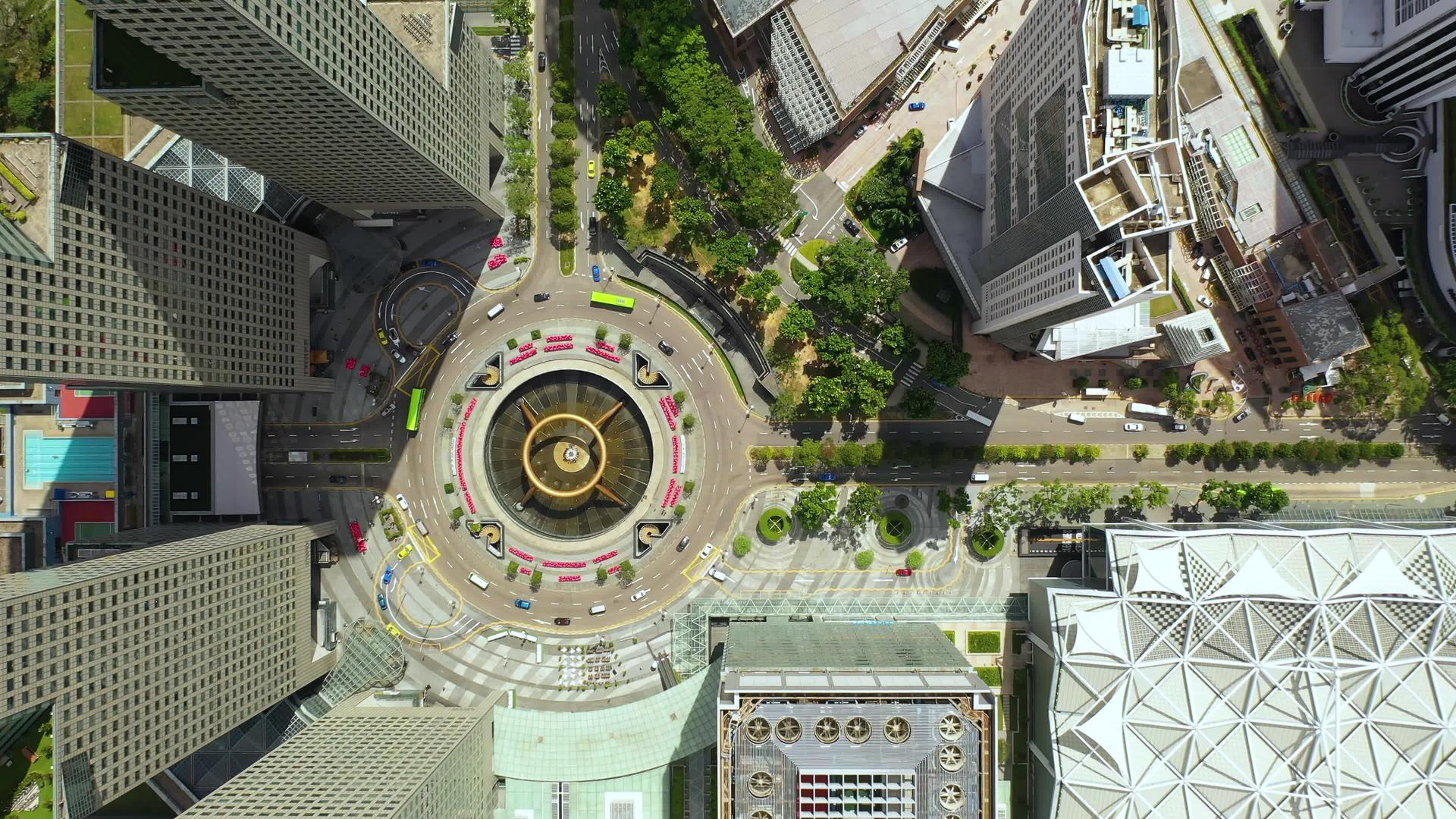 夏纳波尔是一个标志性的金融商业区楼视频的预览图