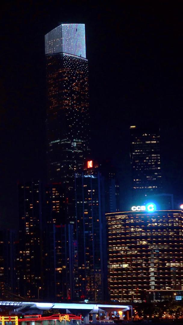 广州猎德大桥城市夜景拍摄视频的预览图