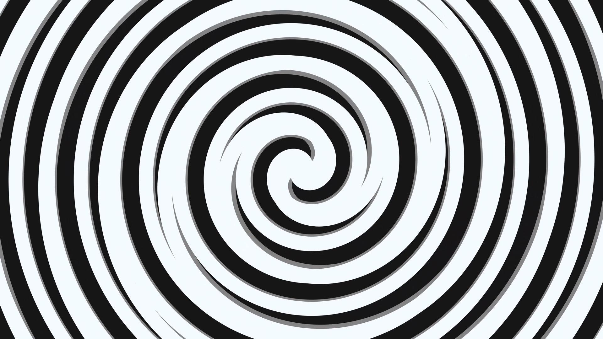 4K黑白扭曲旋转抽象背景视频视频的预览图
