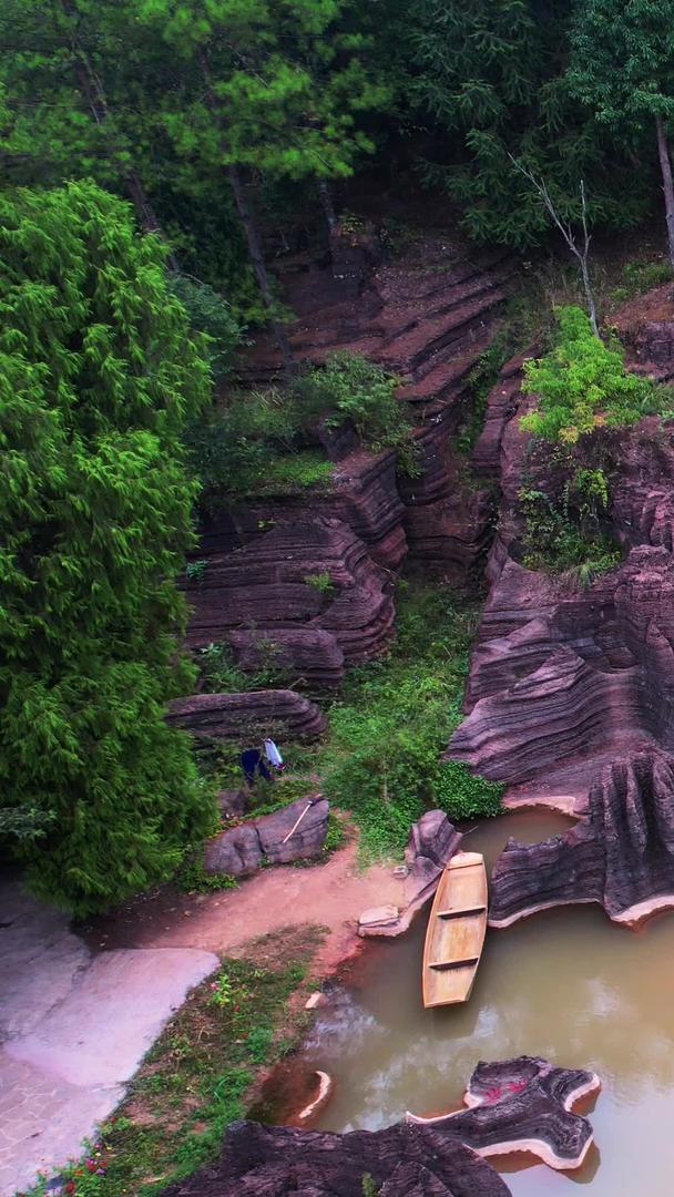 湖南省4A级旅游景区红石林国家地质公园奇观素材视频的预览图