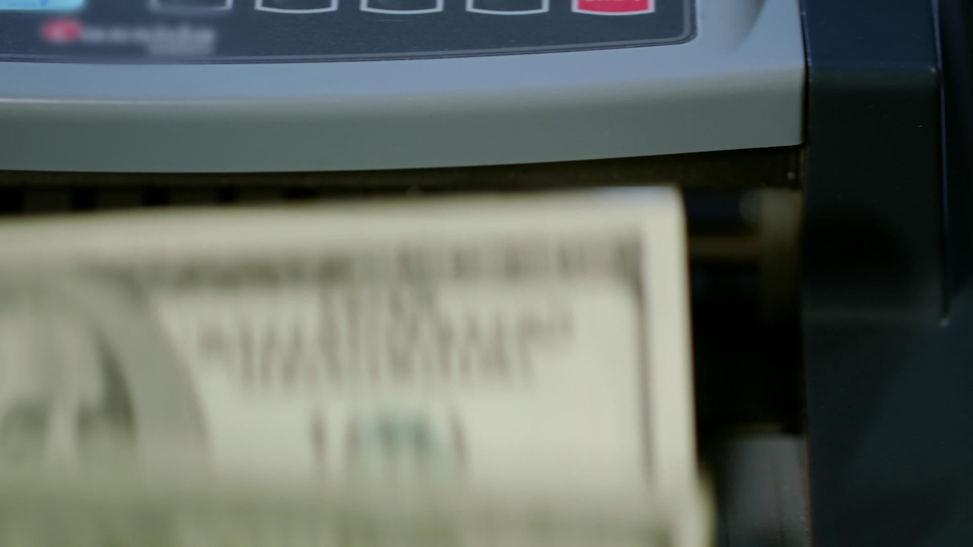 计数货币对冲机的美元钞票视频的预览图