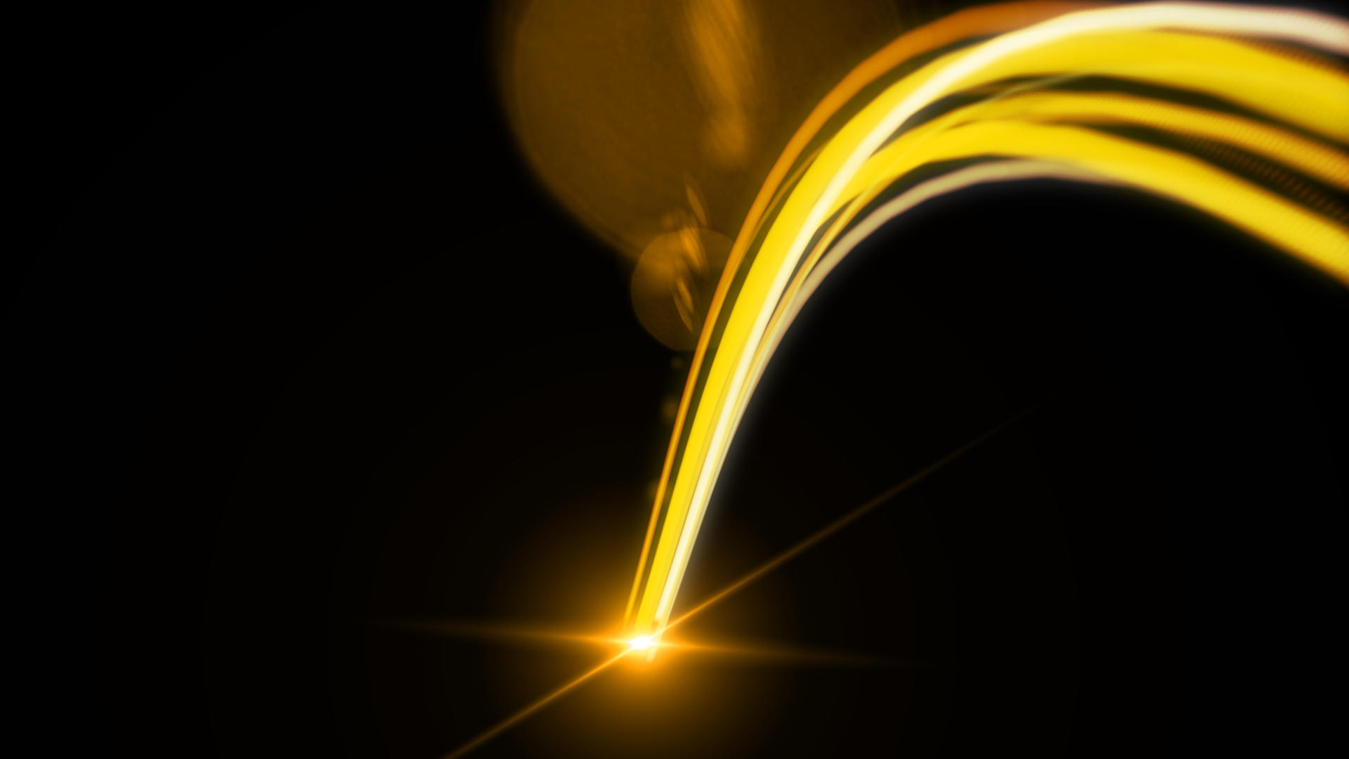 金色转场粒子光线AE模板视频的预览图