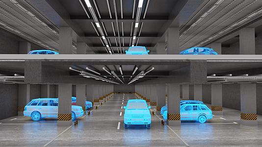 3D多层停车概念视频视频的预览图