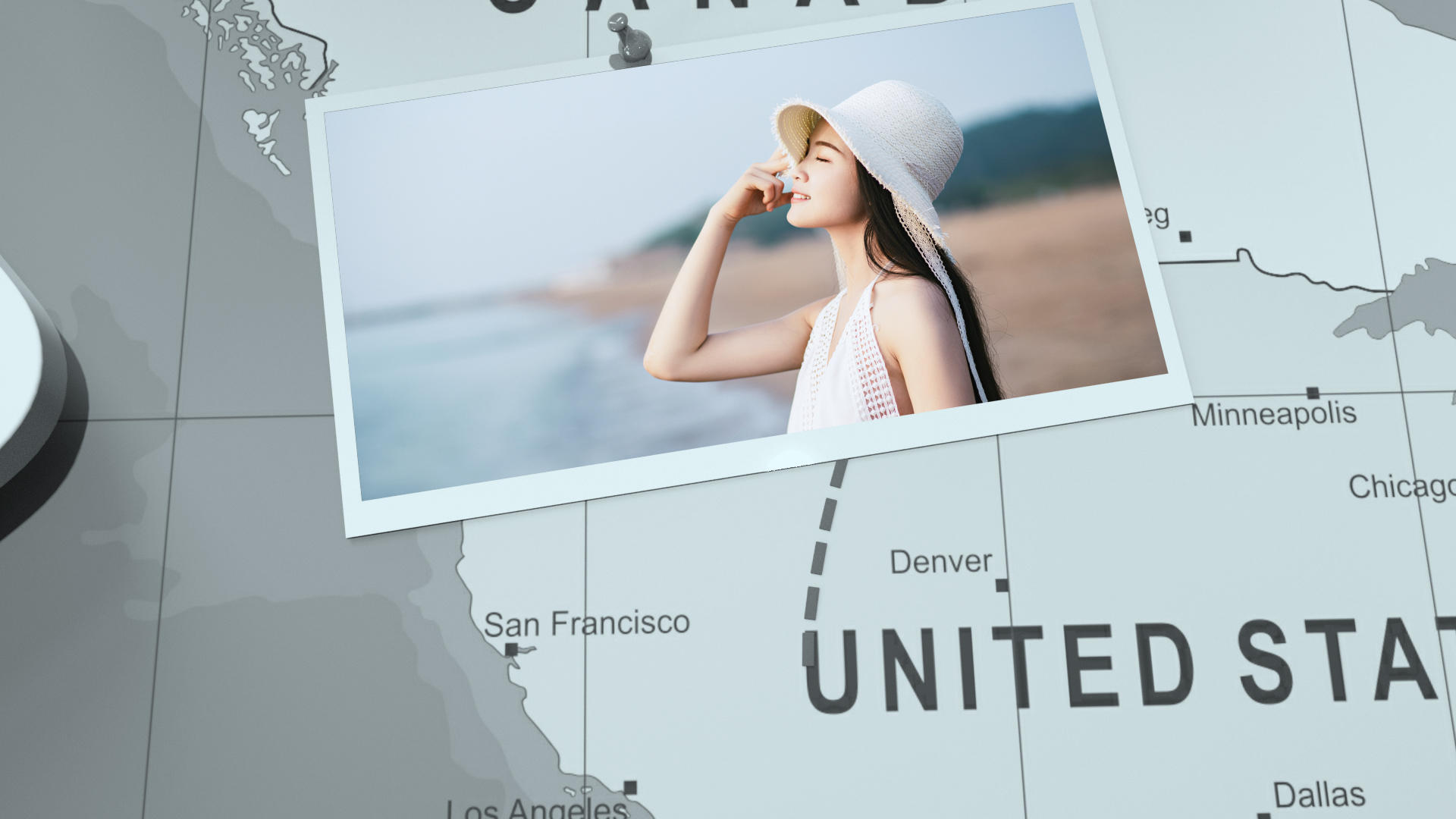 旅游线路图旅游相册展示AE模板视频的预览图
