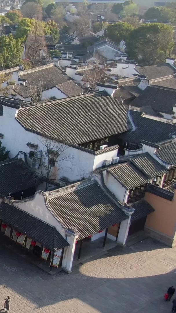航拍5A景区惠山古镇古建筑特写视频视频的预览图