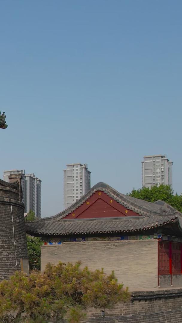 航拍4A景点邯郸历史古建筑武灵丛台视频视频的预览图