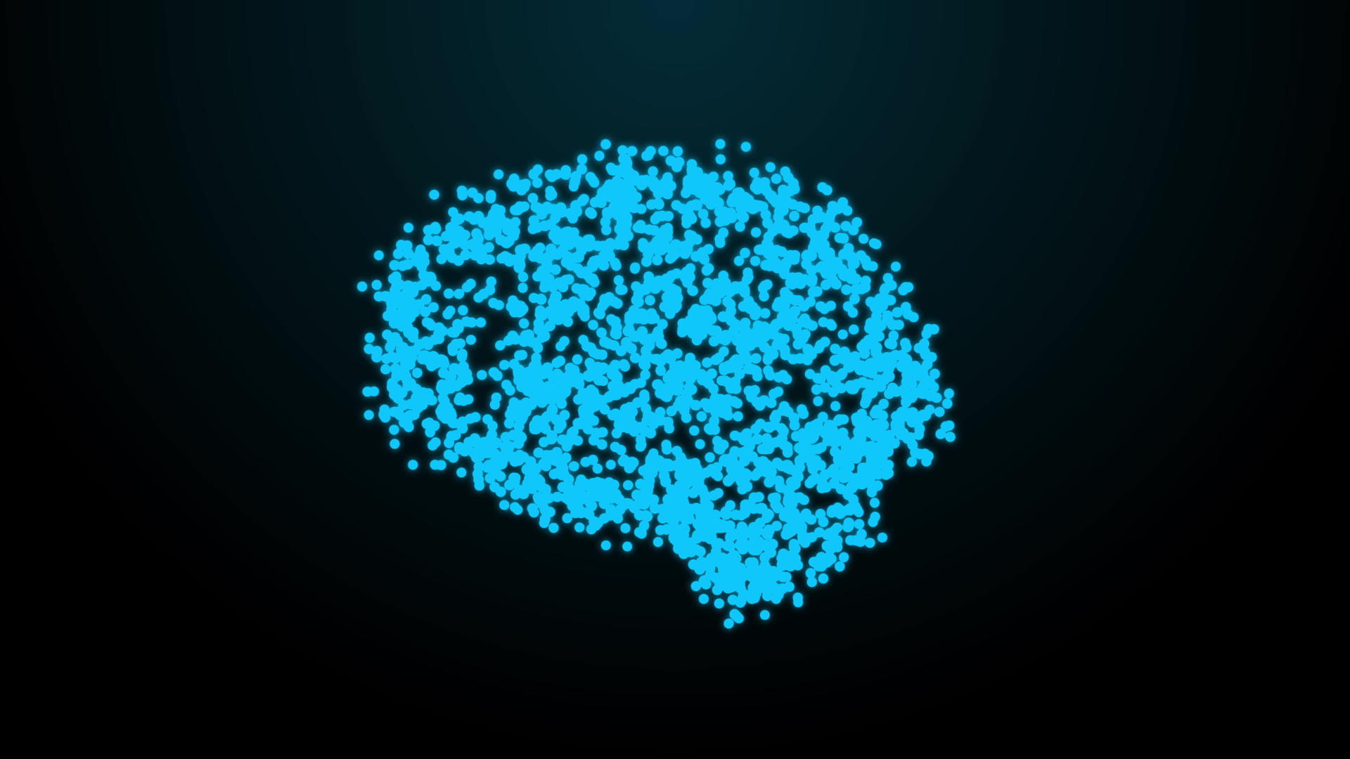 数字大脑由随机数字、脑电波和高科技抽象六边形背景组成视频的预览图