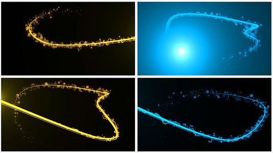 4K粒子光线转场动画元素视频的预览图