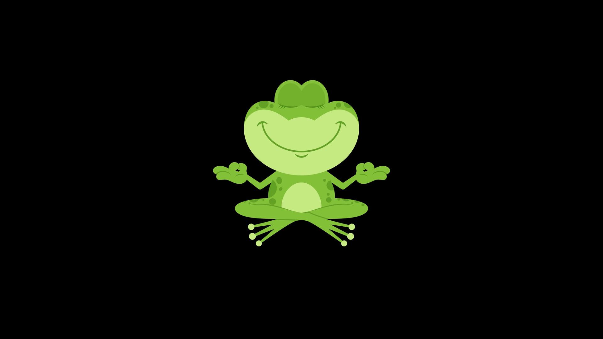 可爱的青蛙卡通人物视频的预览图