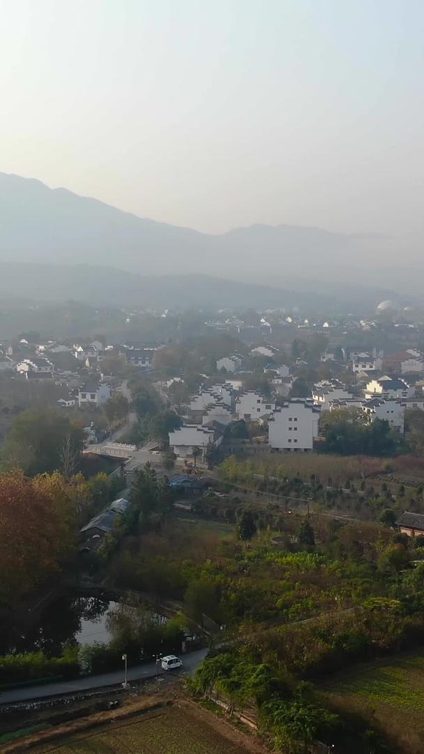 航拍安徽皖南徽派建筑村落视频视频的预览图