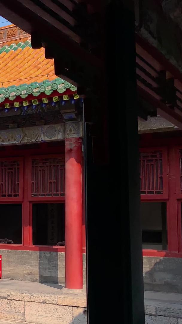 沈阳旅游景点沈阳故宫保极宫实拍视频视频的预览图