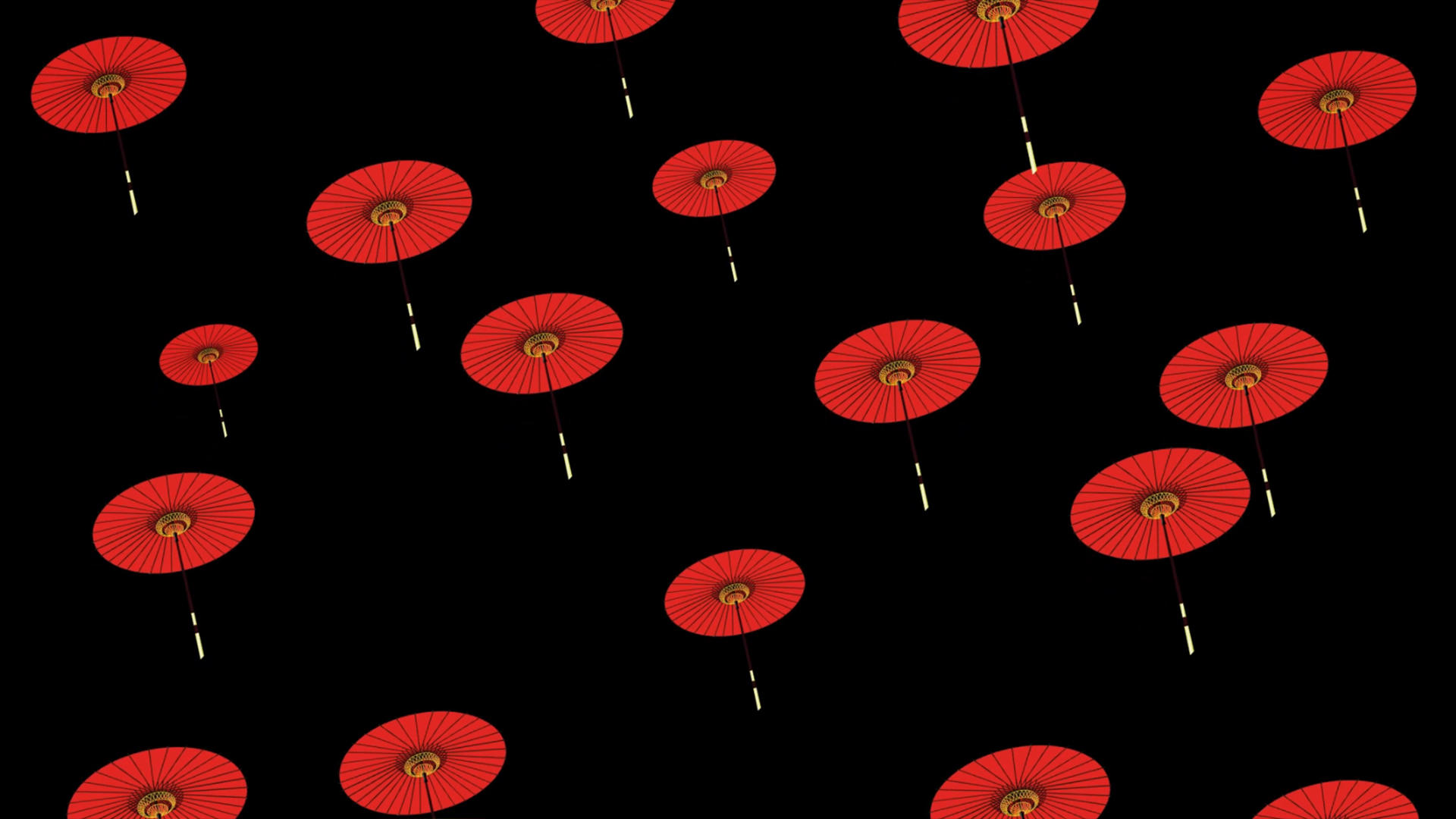 红伞上升动画元素带透明度通道视频的预览图