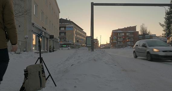 罗瓦涅米芬兰冬季视频视频的预览图