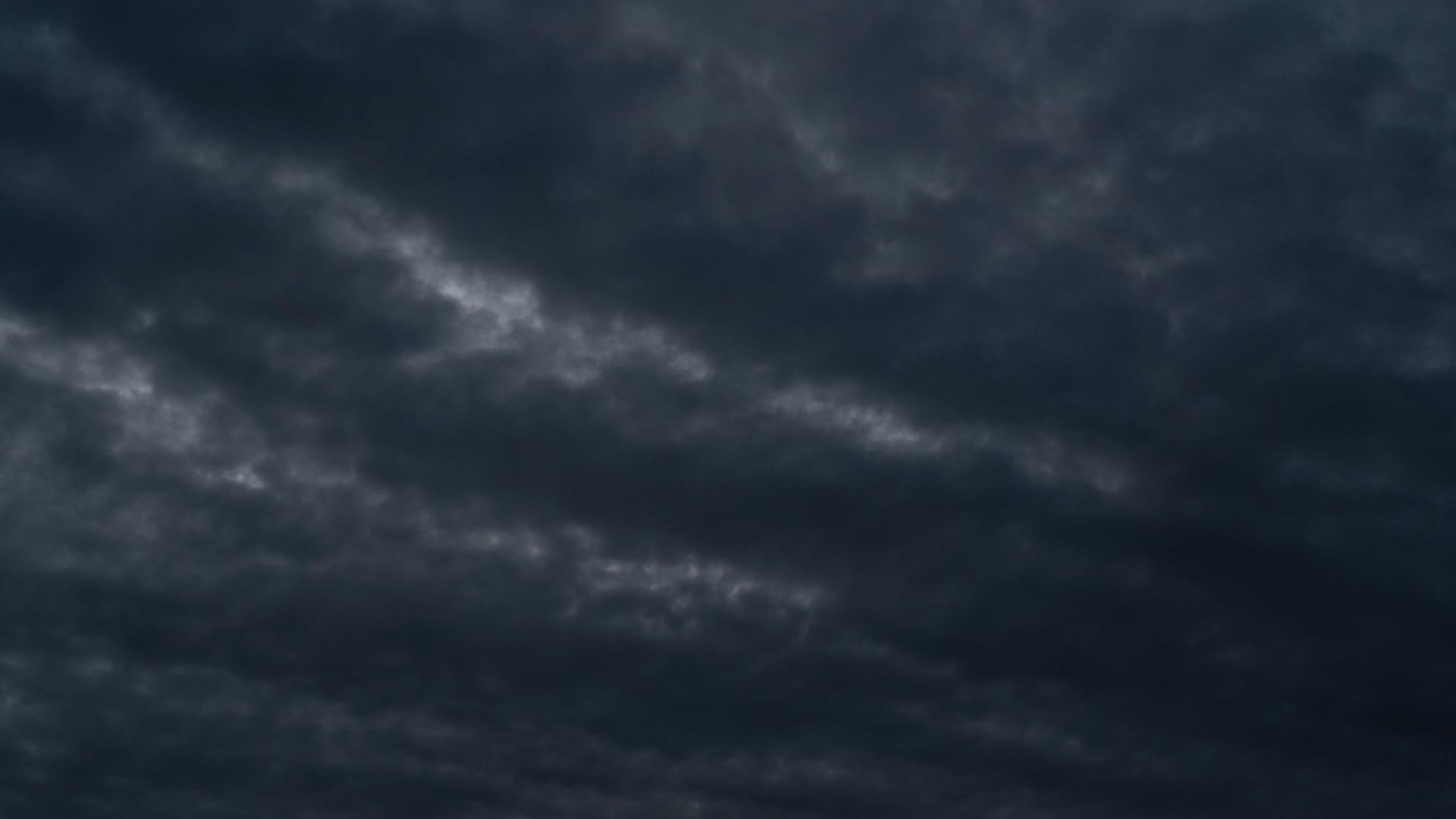 4k灰色的阿尔托斯特拉图斯云在黑暗的天空中不断循环视频的预览图