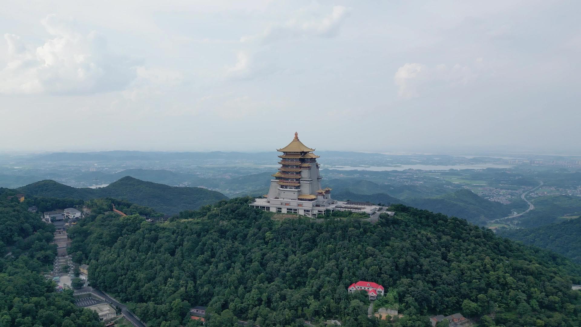 湖北省黄石东方山金顶4A景区航拍视频的预览图