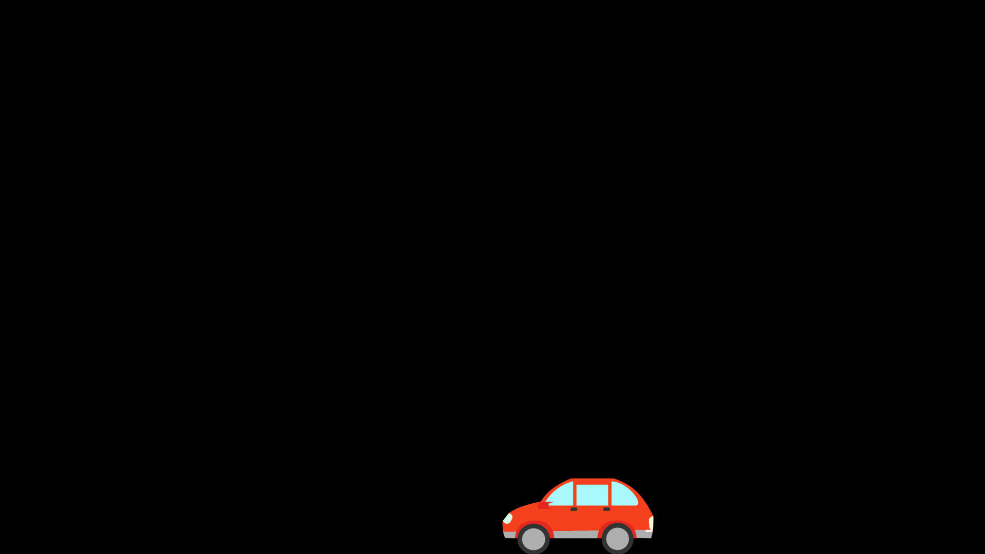 卡通红色小车视频的预览图