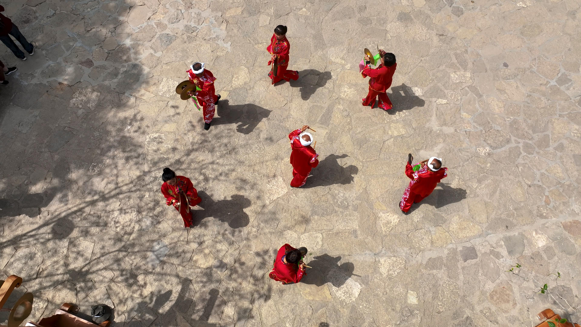 农村农民节假日民间文化祈福仪式舞蹈4k素材视频的预览图