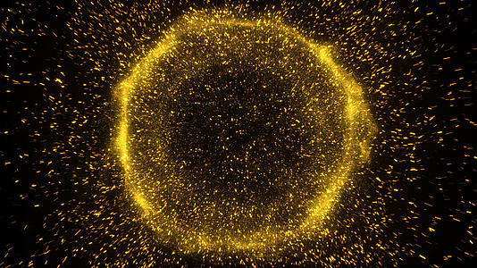 炫彩金色粒子爆散视频的预览图