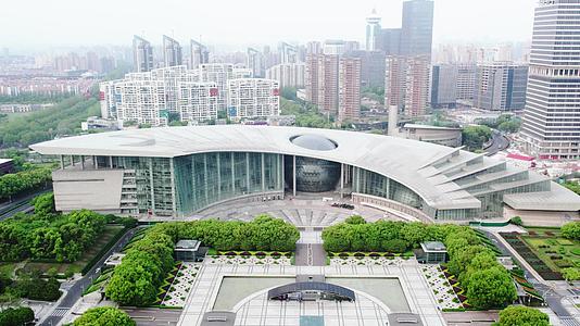 上海科技馆5A景区航拍4K视频的预览图