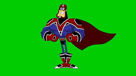 超级英雄卡通字符视频的预览图