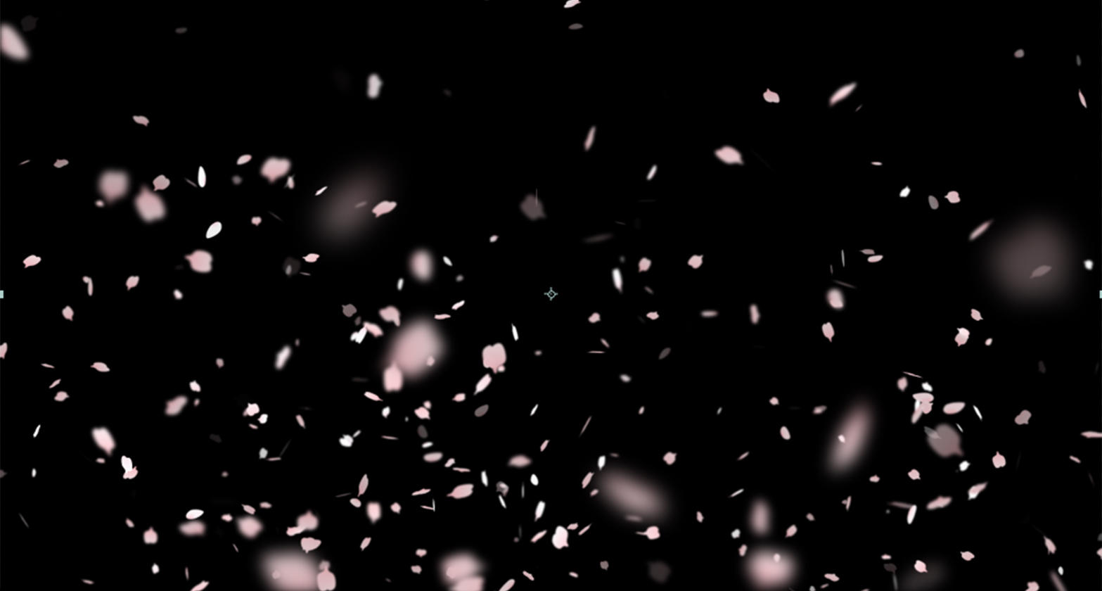 花瓣飞舞元素带透明度视频的预览图
