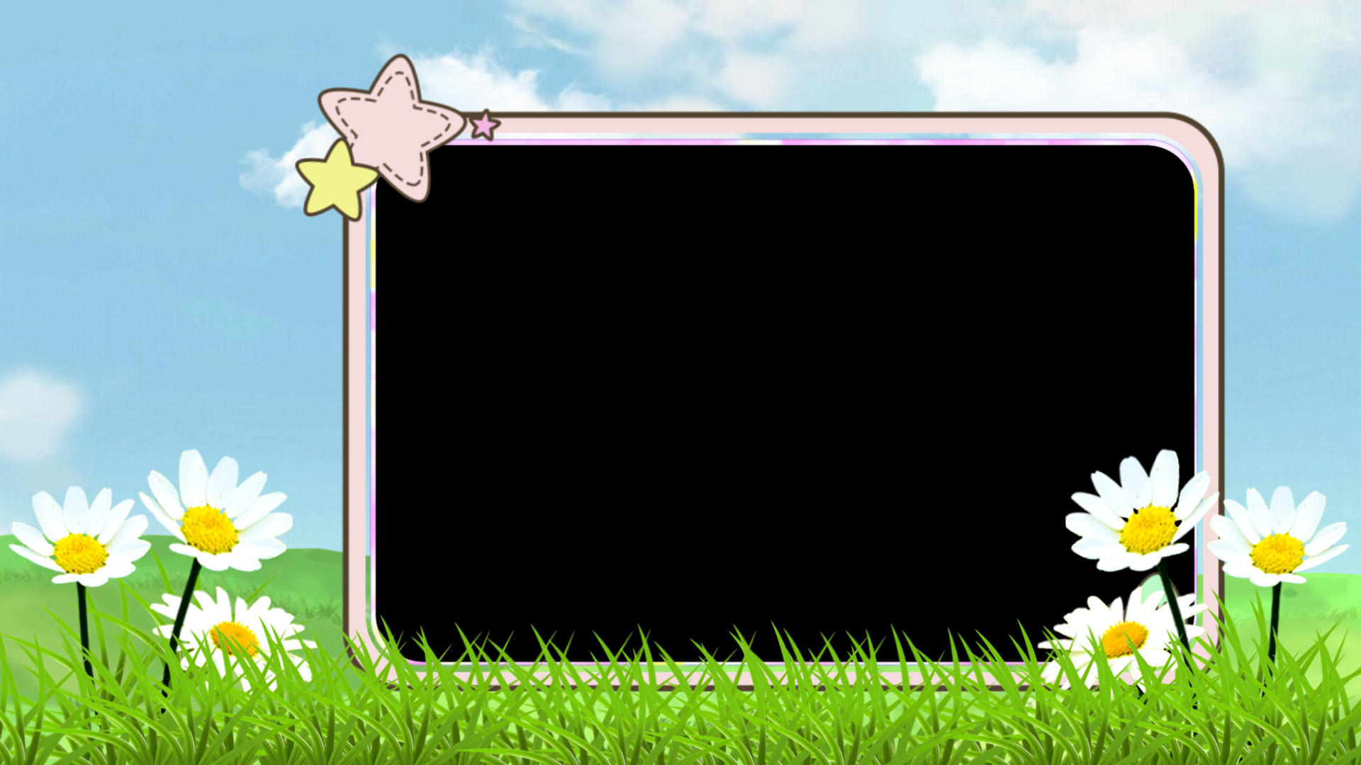 六一儿童节卡通边框视频的预览图