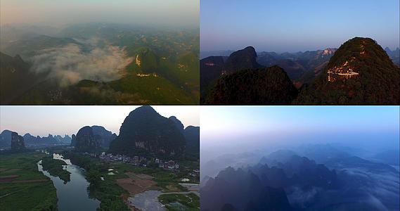 【旅游宣传片】4K广西航拍桂林山水合集视频的预览图