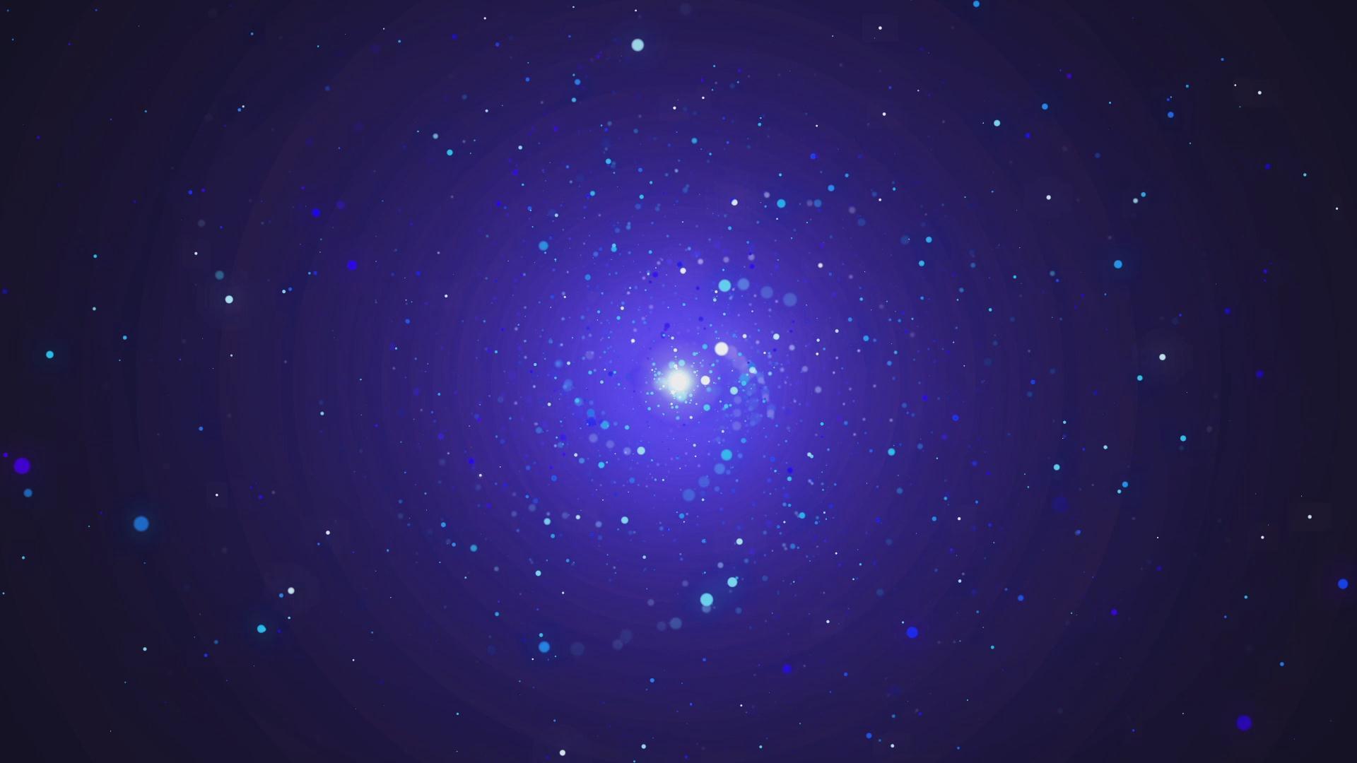梦幻蓝色星空粒子视频的预览图