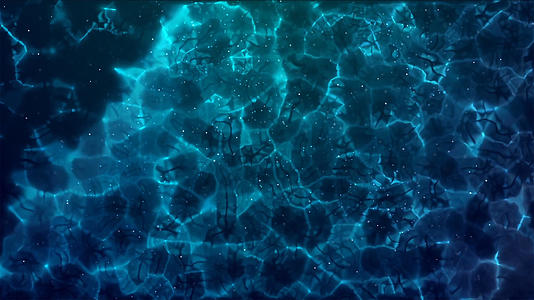 蓝色粒子水波纹特效动画背景元素视频的预览图