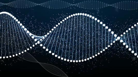 医疗DNA链条点线螺旋结视频的预览图