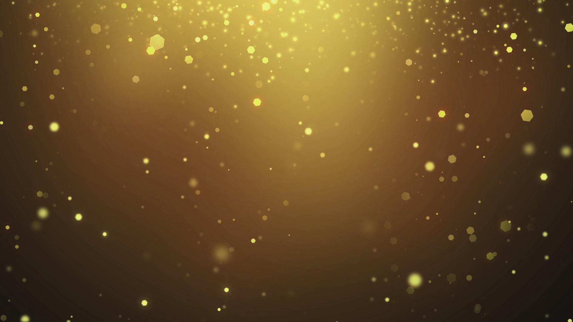 唯美金色粒子背景视频的预览图