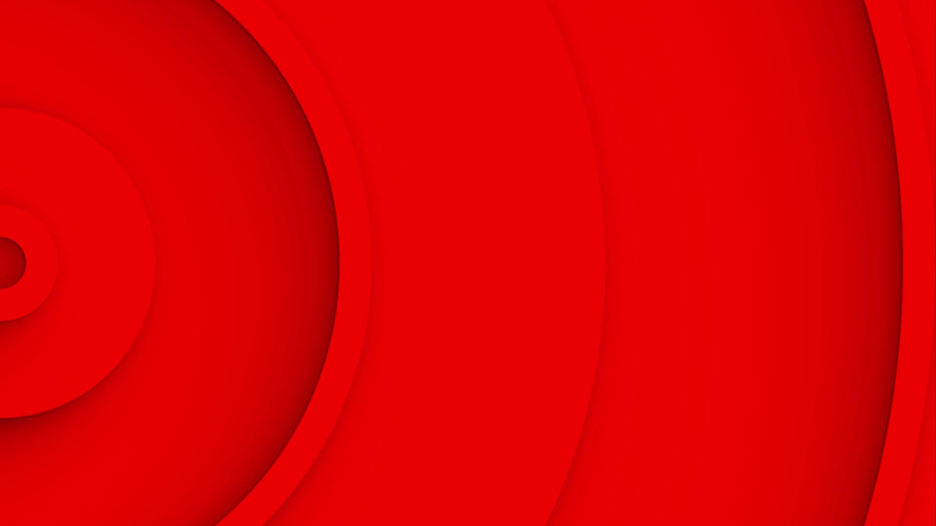 红色同心圆围绕背景动画从中心移动视频的预览图