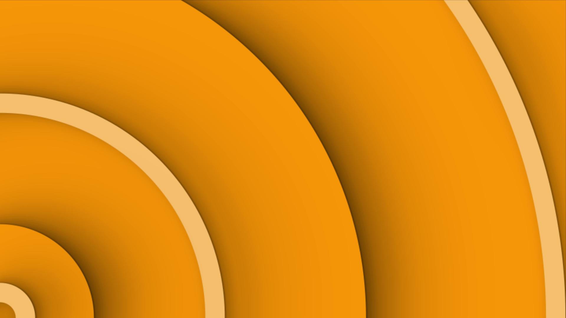 围绕背景动画与橙色同心圆从角落移动视频的预览图