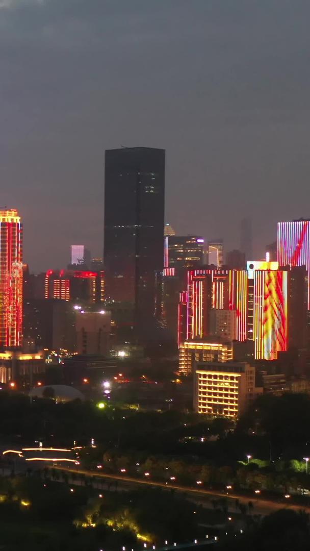 武汉城市风景夜景航拍视频视频的预览图